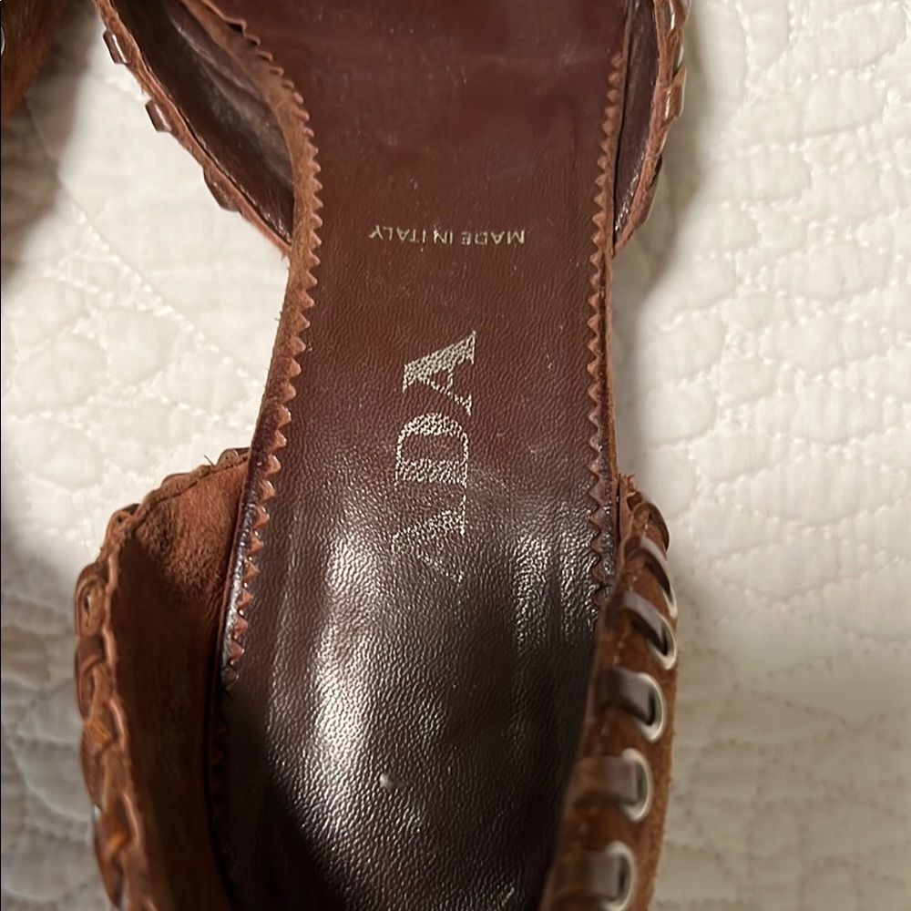 Brown Suede Women's Shoes - Picture 5 of 7